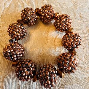 Elegant Brown Beaded Bracelet